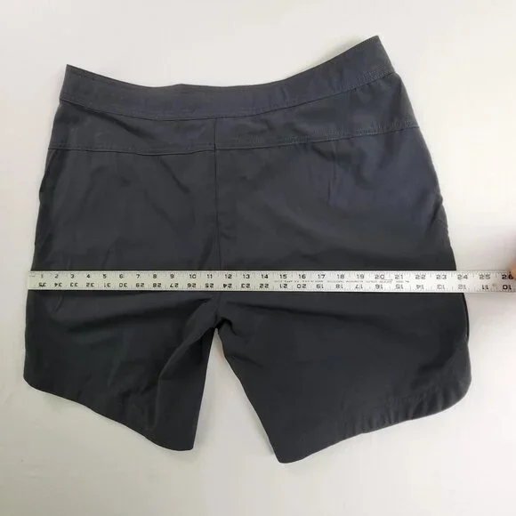 Free Country Bermuda Board Shorts Womens Large Shadow Gray Quick Dry UPF 50 Swim - Picture 7 of 11
